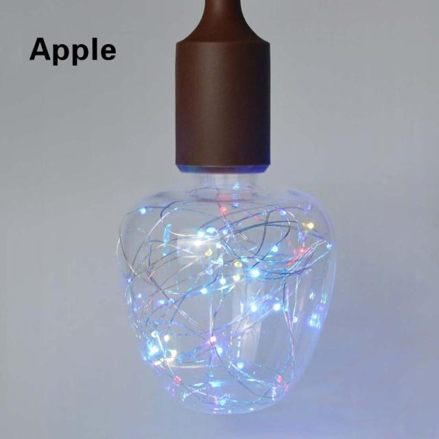 3D LED Lamp Edison Light Bulb Vintage Decoration LED Filament lamp Copper Wire String Replace Incandescent Bulb Decorative Spiral Filament