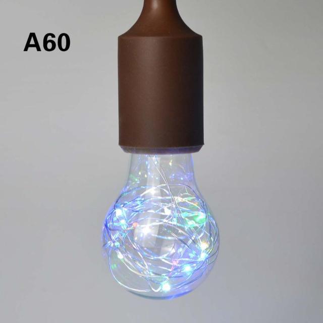 3D LED Lamp Edison Light Bulb Vintage Decoration LED Filament lamp Copper Wire String Replace Incandescent Bulb Decorative Spiral Filament