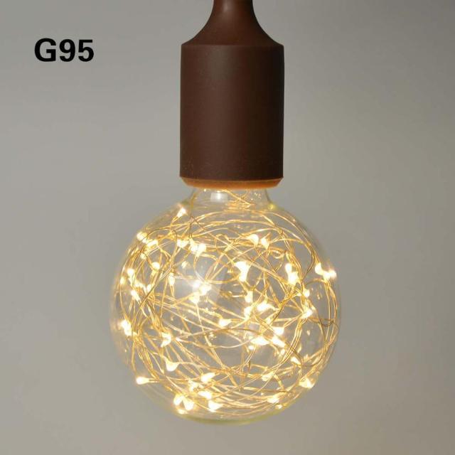 3D LED Lamp Edison Light Bulb Vintage Decoration LED Filament lamp Copper Wire String Replace Incandescent Bulb Decorative Spiral Filament