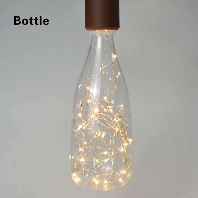 3D LED Lamp Edison Light Bulb Vintage Decoration LED Filament lamp Copper Wire String Replace Incandescent Bulb Decorative Spiral Filament