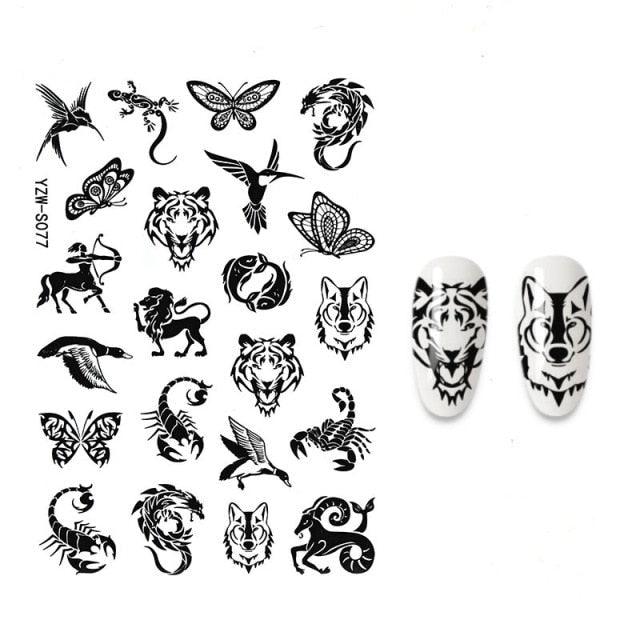 3D Nail Stickers Flower Graffiti Abstract Sexy Woman Face Design Adhesive Nail Art Decor Foil Slider Manicure Stickers For Nails Woman Decoration Nail Art Nail Ornament Self Adhesive Nail Decals Colorful Nail Sticker Jewelry Design For Nails Sliders Tips