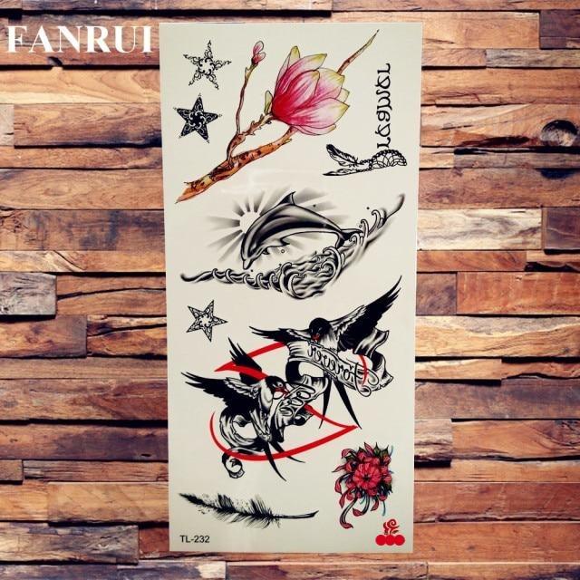 3D Scorpion Temporary Tattoos Sticker Body Arm Waterproof Wolf Tattoo Realistic Style For Women Men