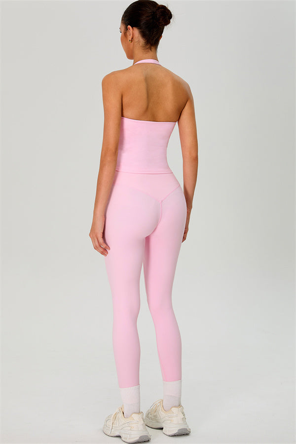 The Solid Halter Tank Top