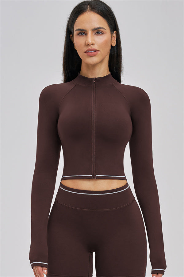 The Unbound Jacket Crop Top Shorts 3-Piece Set