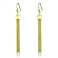 Gold Brass Crystal Earrings – Elegant & Lightweight – Femstylo