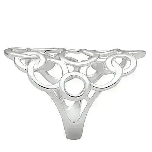 Modern Brass Ring - Rhodium Plated - Minimalist Band - No Gemstone