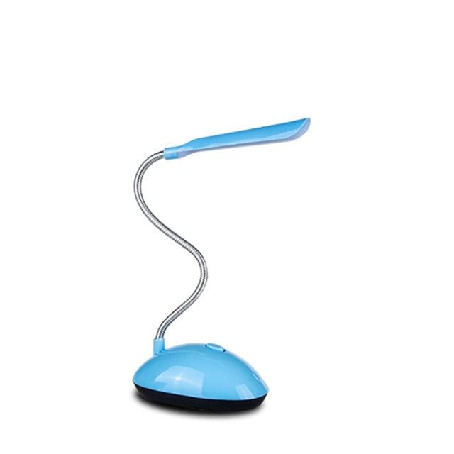 4 Colors Mini LED Desk Lamp Book Light AAA Battery Powered Eye-Protection Children Study Table Lamp Decorative Table Lamp Cute Study Lamps for Bedroom Décor