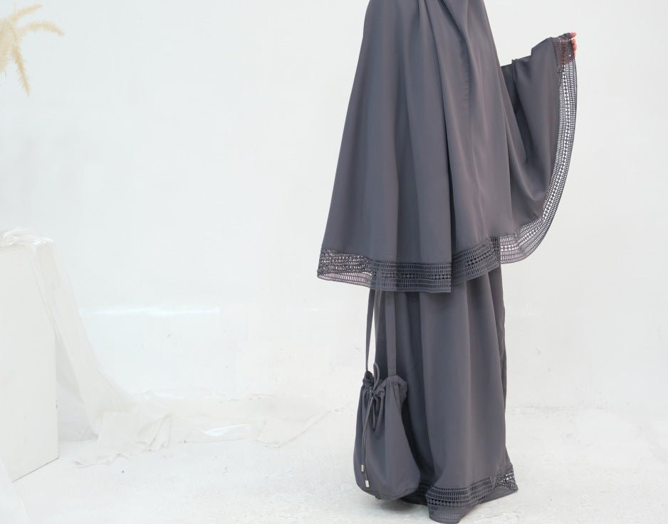 4-Piece Nida Prayer Set with Lace Trim(MK031)