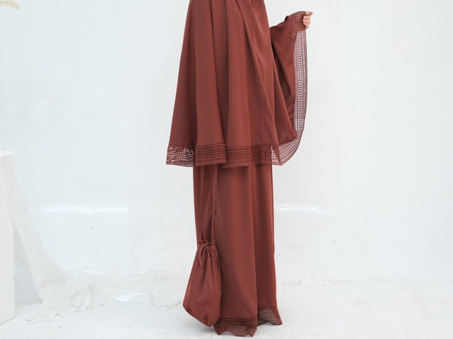 4-Piece Nida Prayer Set with Lace Trim(MK031)