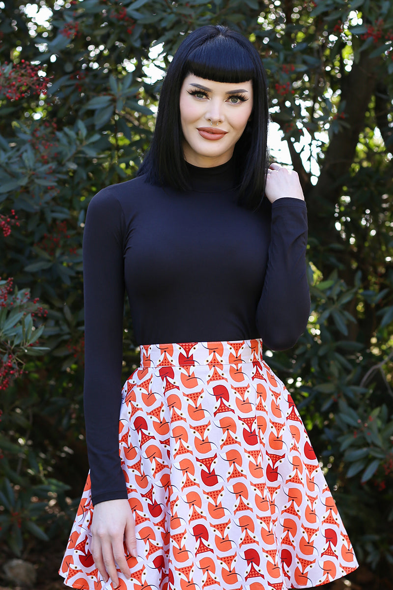 Black Mock Neck Top - 1X only