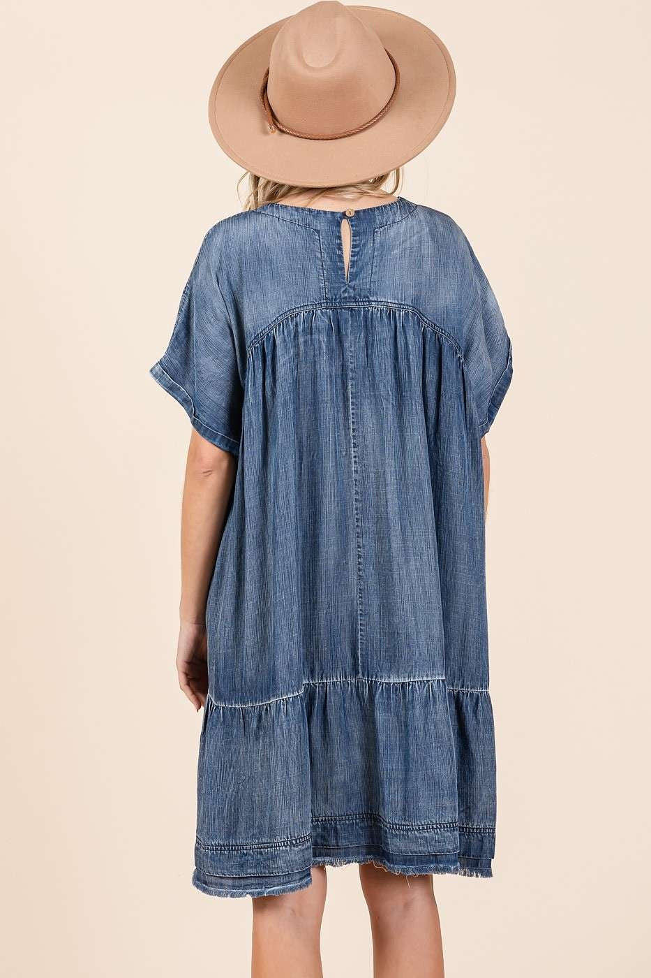 Oversized Mini Dress Relaxed Fit Boho Design Comfortable And Breathable Women Dress