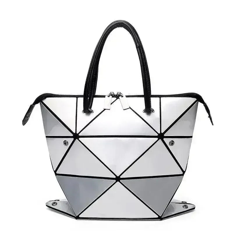 High Quality Geometric Rhombus PU Female Handbag