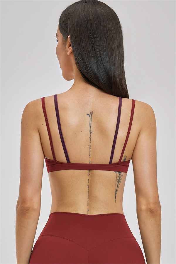 The New Seraphine Layered V Sports Bra Shorts 2-Piece Set
