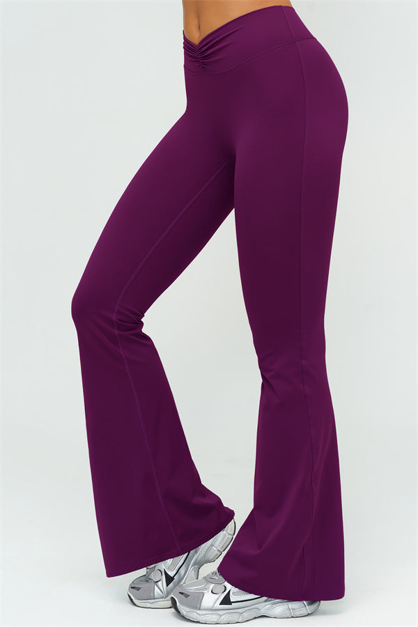 The Lushness Y-Back Sports Bra Flared Leggings 2-Piece Set
