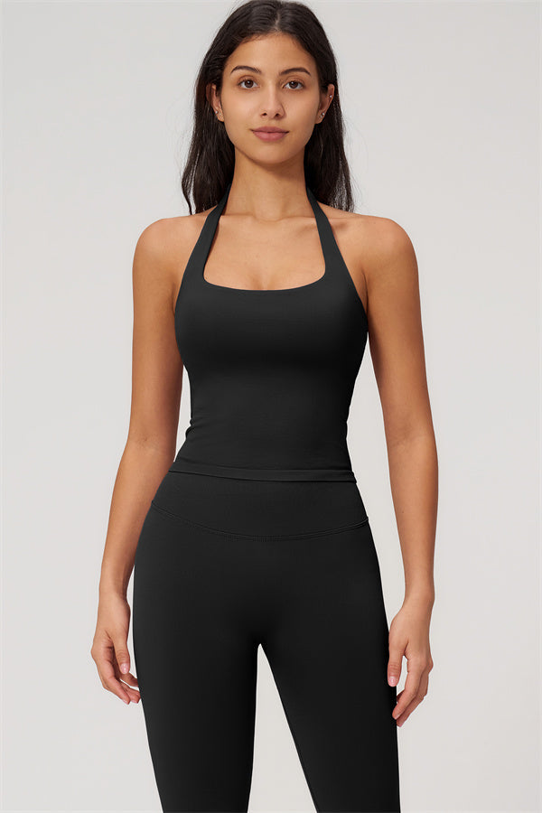 The Empower Halter Crop Top Leggings 2-Piece Set