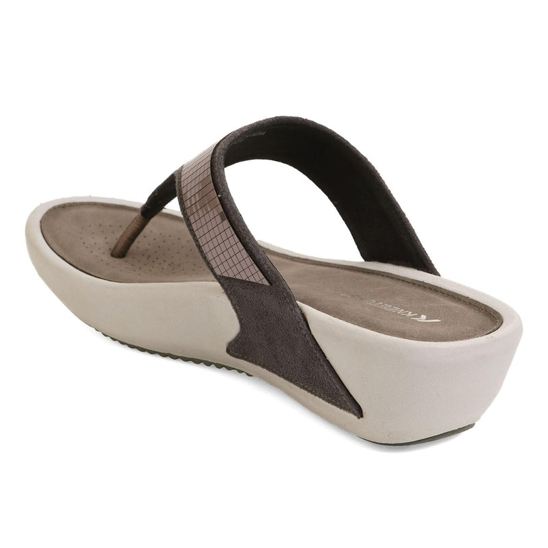 Paloma- Grey Thong Slip-Ons