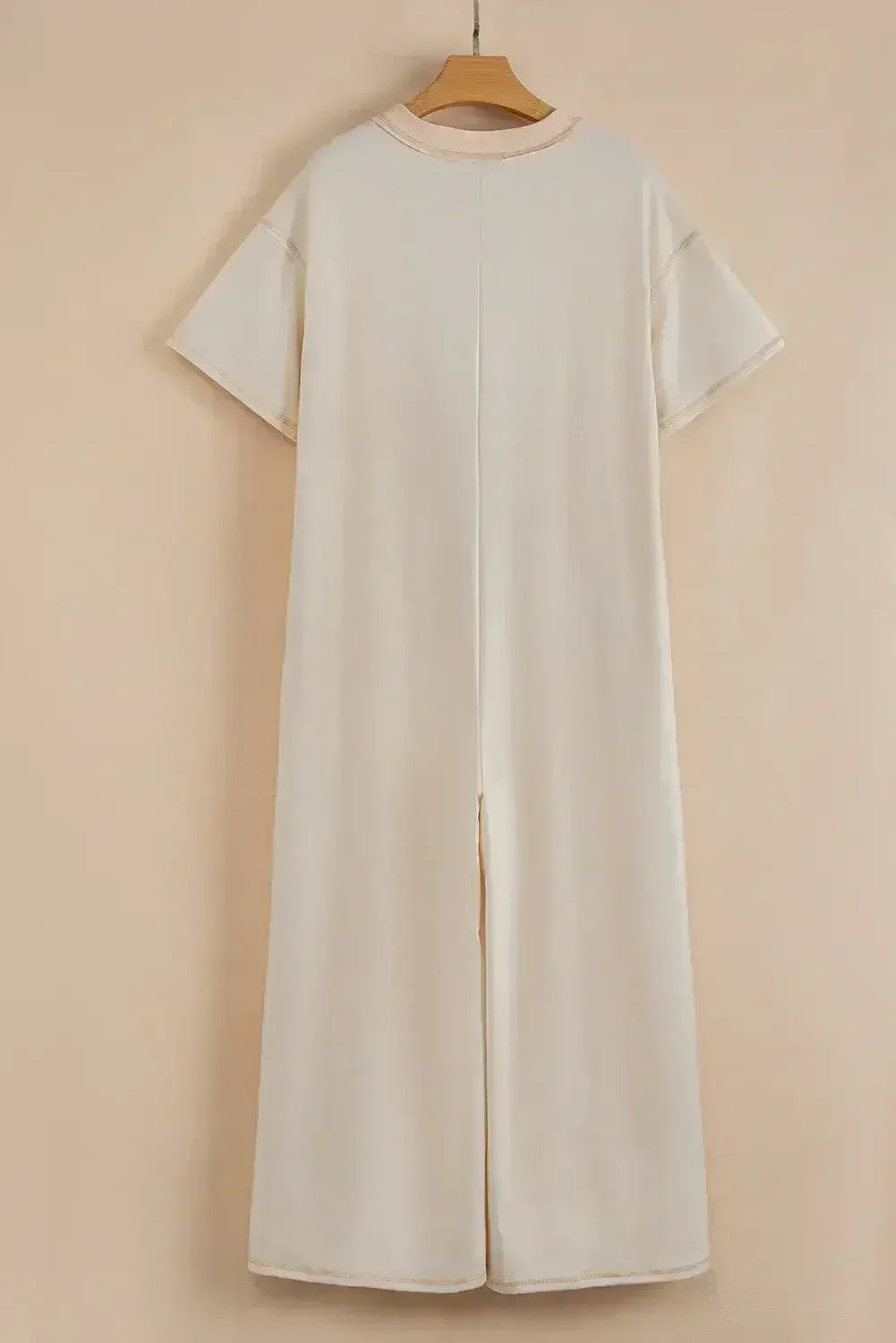 Jet Stream Patchwork Pocket Short Sleeve Jumpsuit