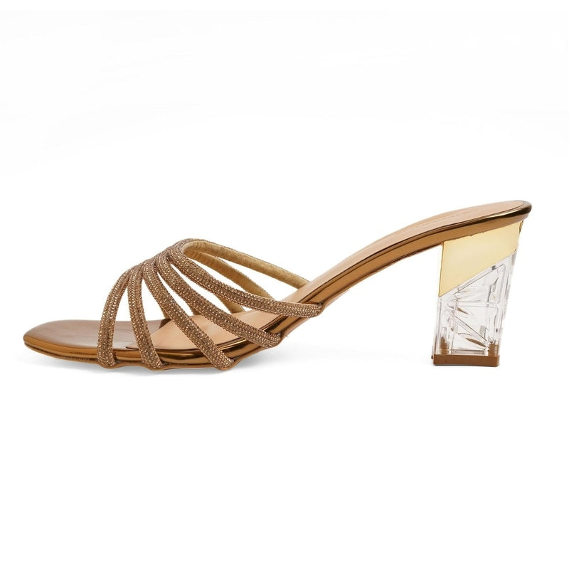 Solara - Bronz Block Heels