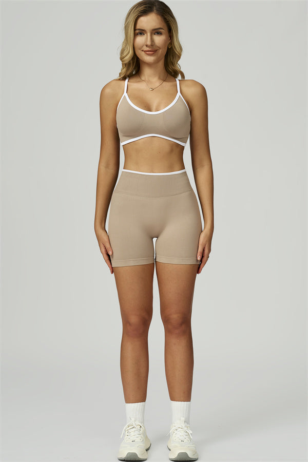 The Prime Line Sports Bra Shorts 2-Piece Set