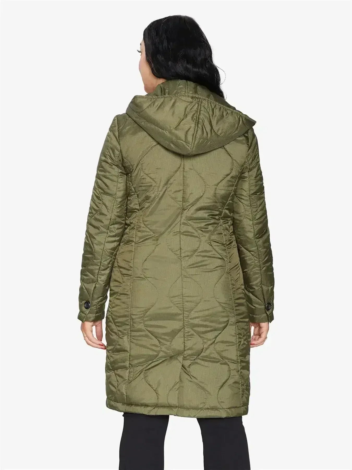 Quilted Down Jacket - Lightweight Hooded Coat | Femstylo