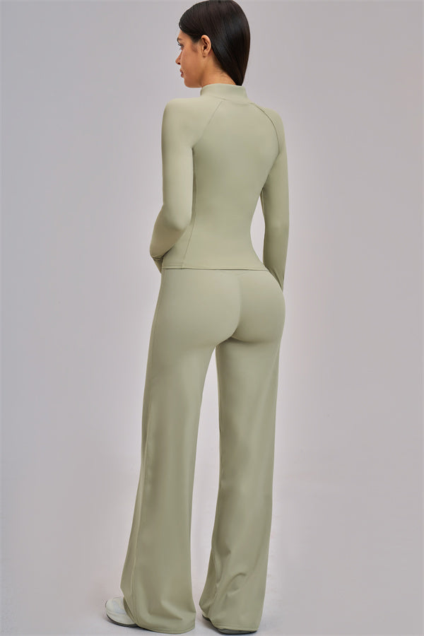 The Swoon Jacket Tank Top Flared Leggings 3-Piece Set