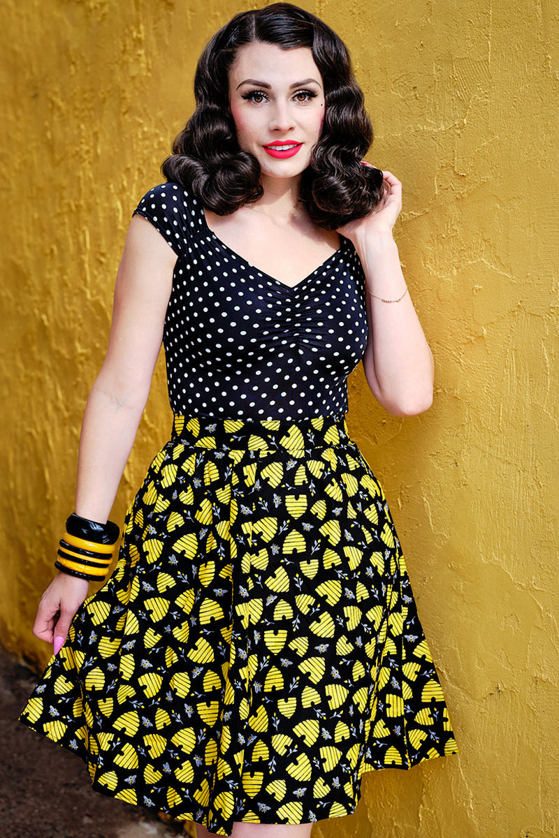 Isabel Top in Polka Dots