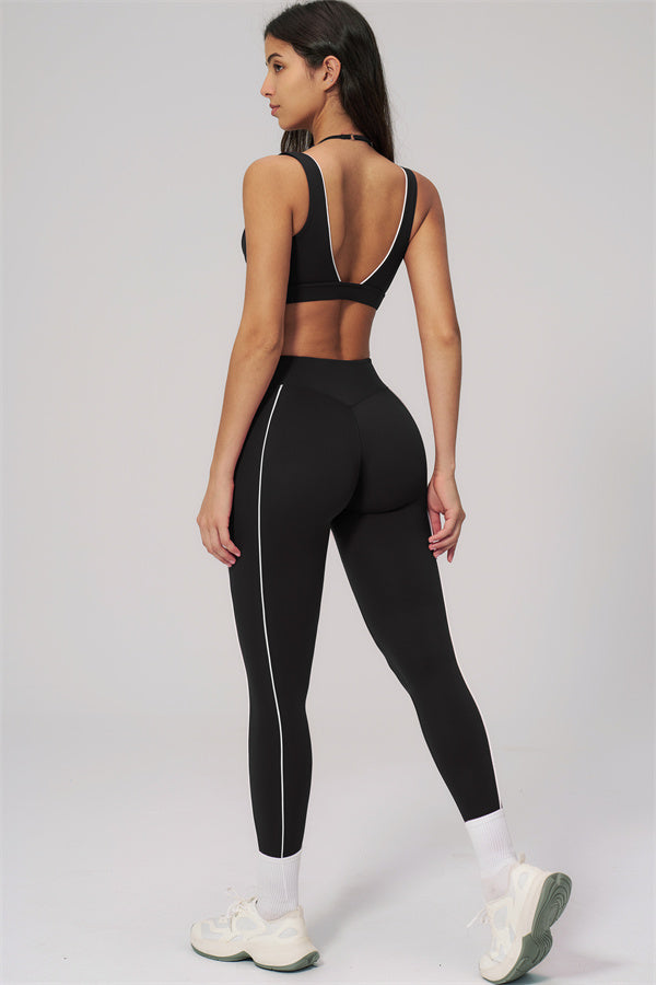 The Clarity Contour Line Sports Bra Leggings 2-Piece Set