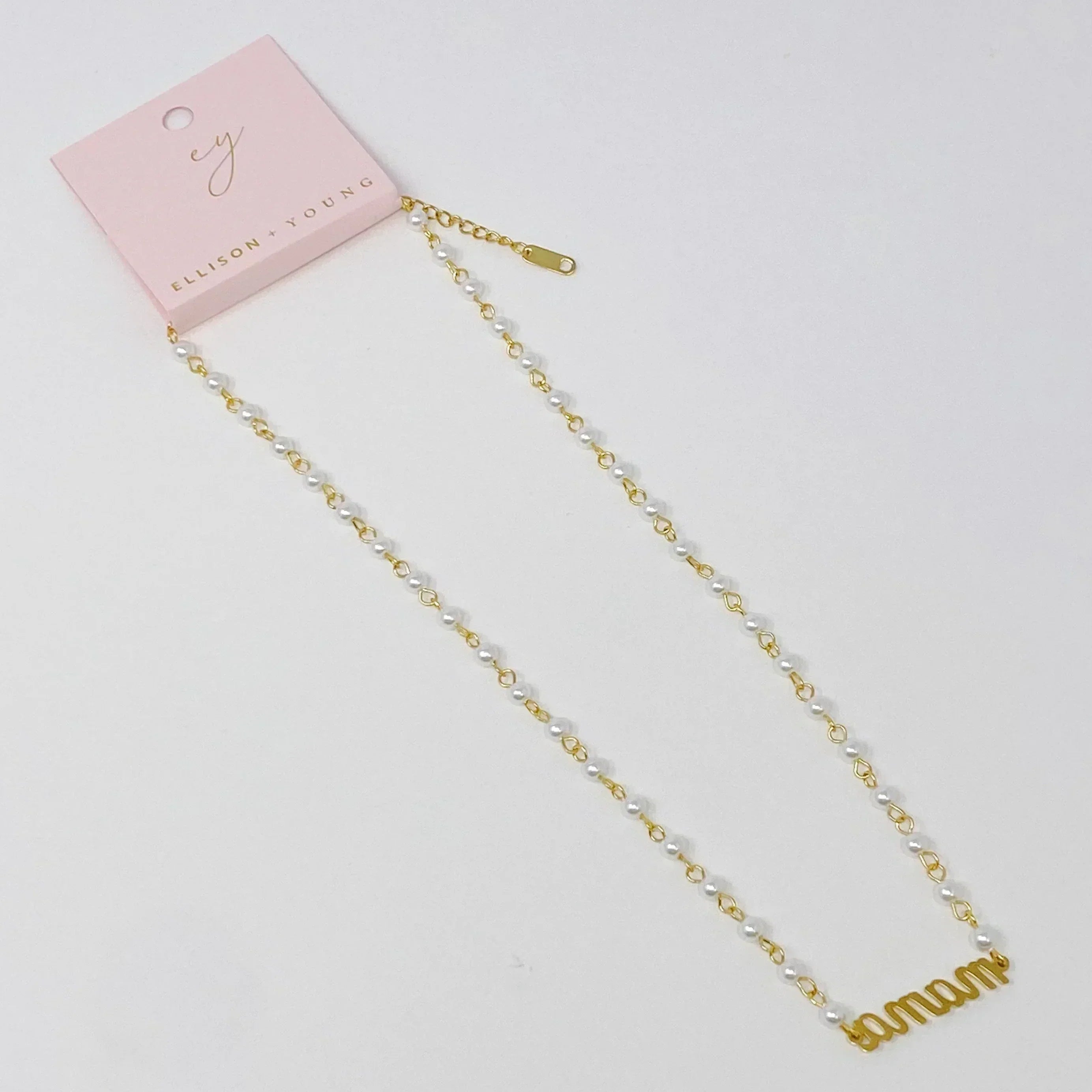 Mama Pearl Chain Necklace
