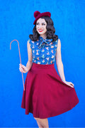 Charlotte Skirt in Burgundy - 4X only