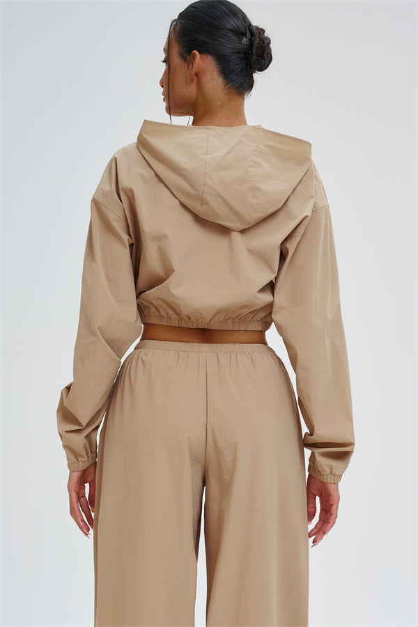 The Svelte UV protection Crop Hoodie Sweatpants 2-Piece Set