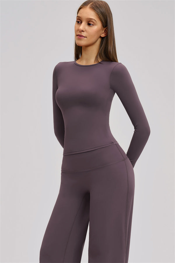 The Dynamic Long Sleeve T-shirt Straight Leg Pants 2-Piece Set