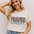 Prayer Warrior Tee, Faith, Inspiration, Leopard Print