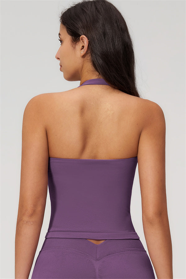 The Empower Halter Crop Top Shorts 2-Piece Set