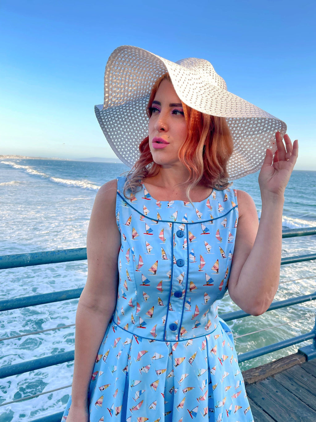 Elizabeth Dress in Windsurfer