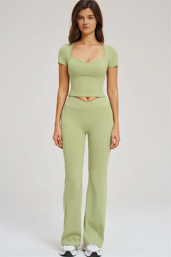 The Sizzle T-shirt Flared Leggings 2-Piece Set