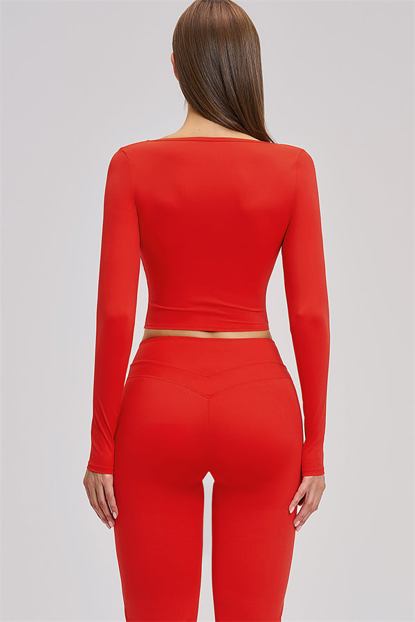 The Stride Long Sleeve T-shirt Flared Leggings 2-Piece Set