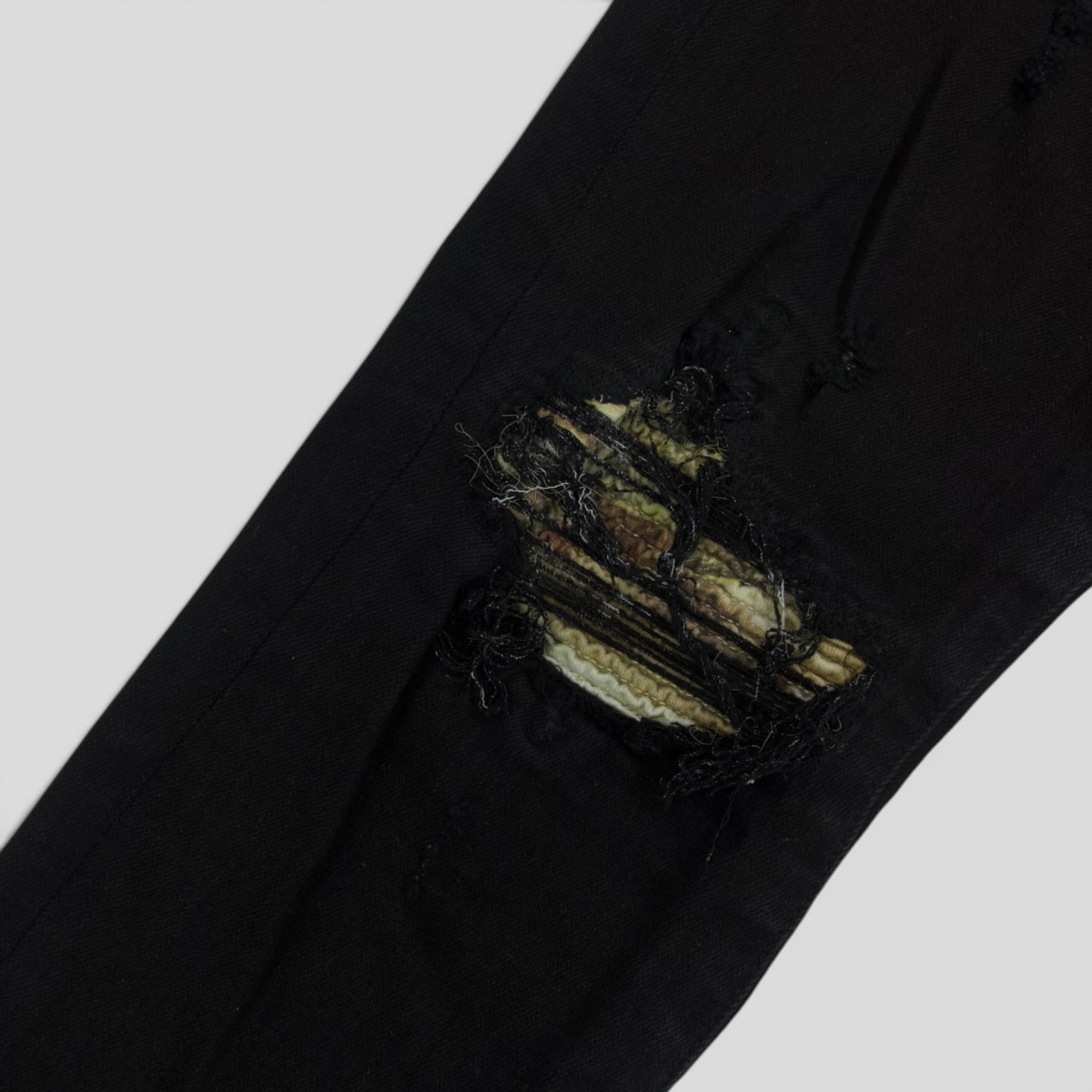Amiri MX1 Aloha Patch Jeans in Black
