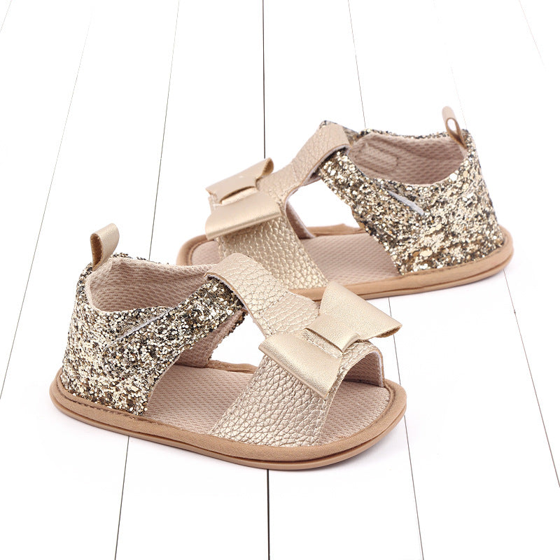 Baby Kids Girl Sandals Pre Walker Newborn PU Leather Soft Sole Shoes Bowknot Girls Shoes