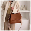 Casual Simple Leather Crossbody Bag For Women And Girls Designer Shoulder Messenger Travel Bag For Ladies
