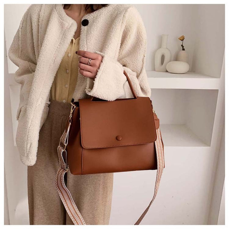 Casual Simple Leather Crossbody Bag For Women And Girls Designer Shoulder Messenger Travel Bag For Ladies