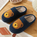 Women Smiley Slippers Fluffy Home Warm Fur Slippers Smiley Face Household Couple Slippers Indoor Warm Home Non-Slip Couple Style Casual Shoes Indoor Outdoor Anti-Skid Plush Fleece Lined House Shoes