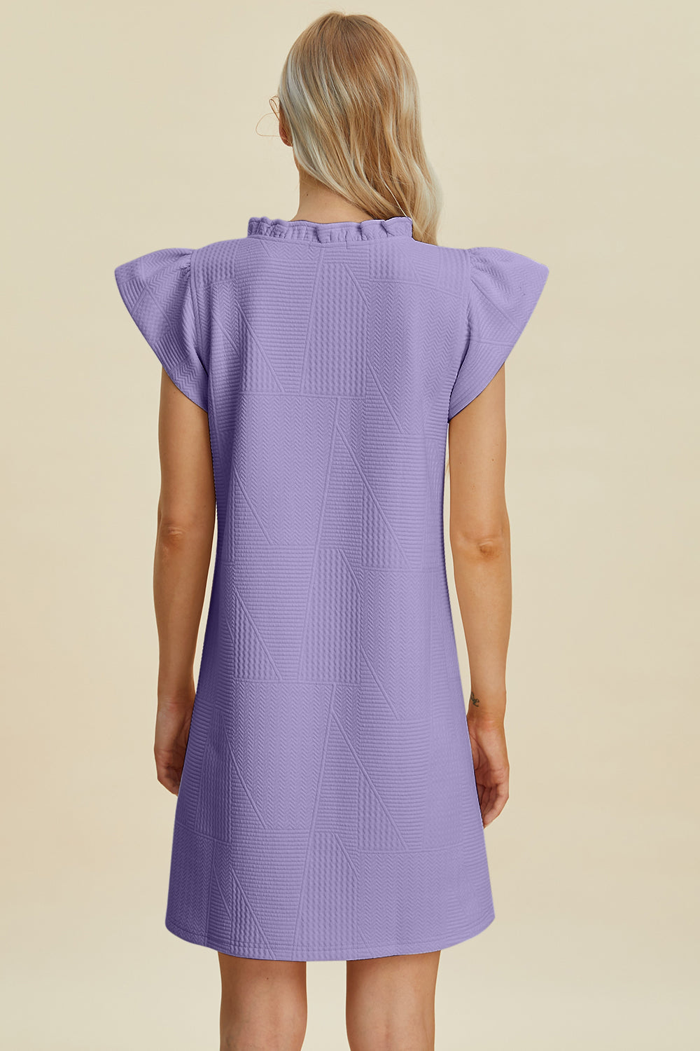 Double Take Full Size Ruffled V-Neck Cap Sleeve Dress – Ruffled V-Neck Dress, Cap Sleeve Dress, Elegant Ruffled Dress, Flattering V-Neck Dress, Stylish Full-Size Dress, Comfortable Ruffle Dress, Chic Cap Sleeve Dress