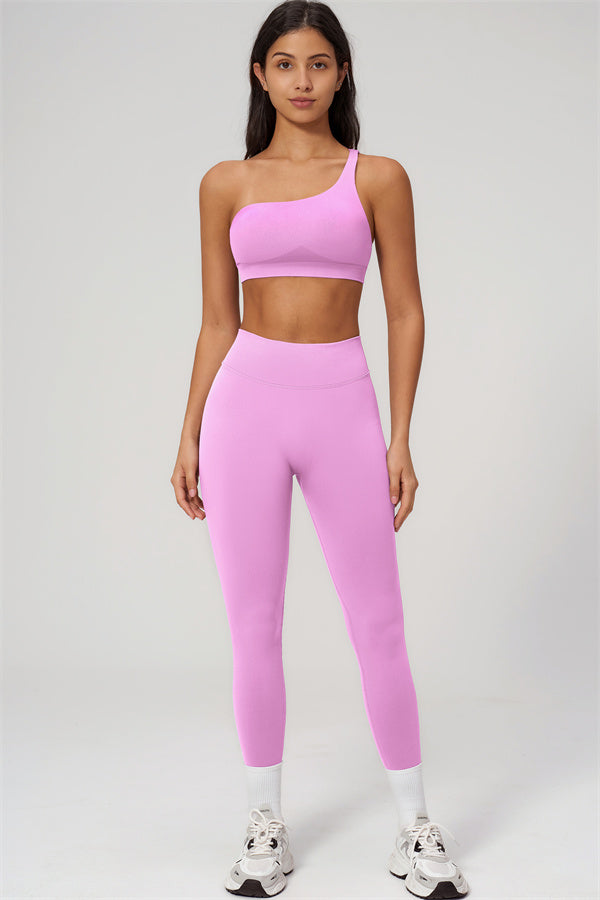 The Empower One-Shoulder Sports Bra Leggings 2-Piece Set
