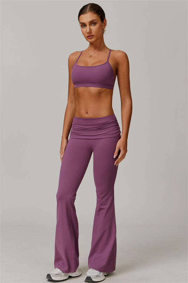 The Juno Star Sports Bra Flared Leggings 2-Piece Set