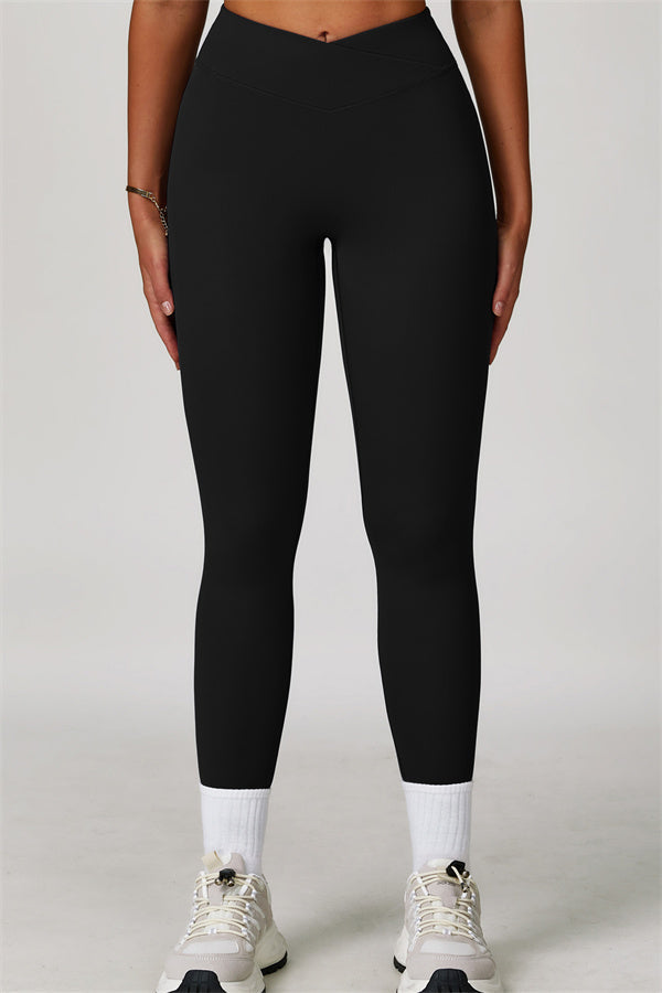 The Lavish Long Sleeve Cut-out Crop Top Leggings 2-Piece Set