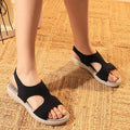 Aria - Black Casual Sandals