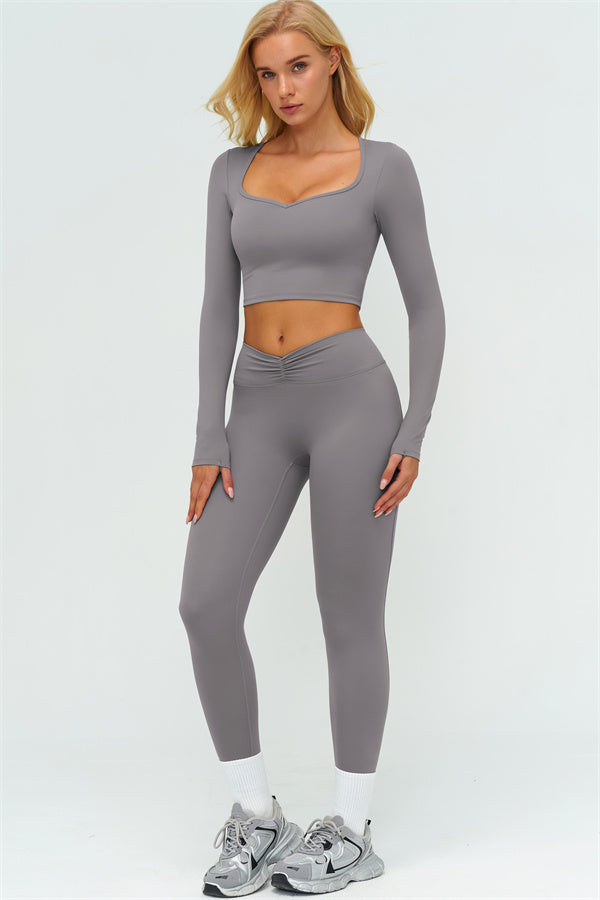 The Lushness Long Sleeve Crop top