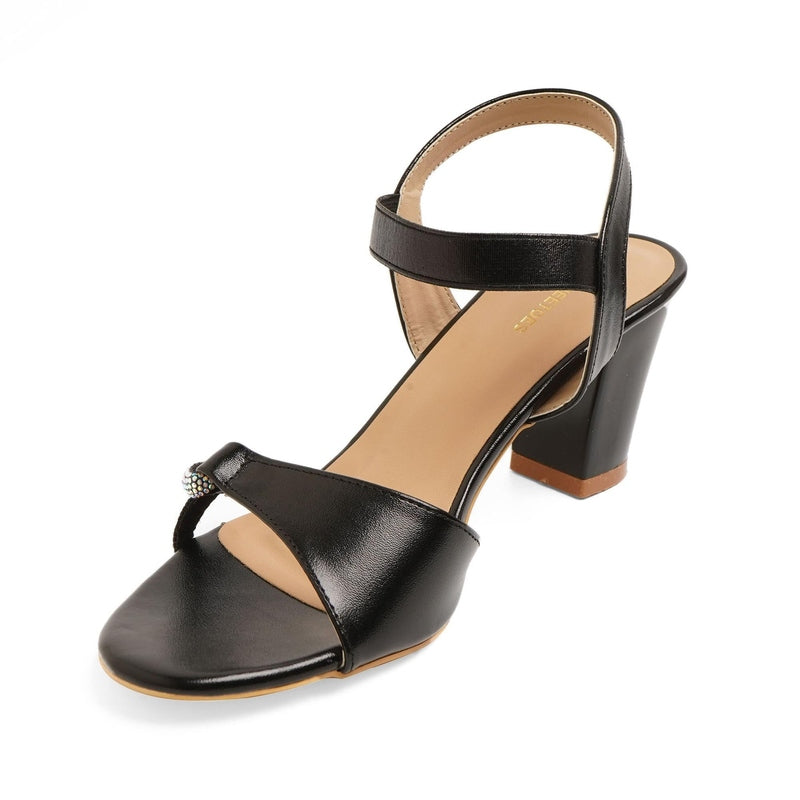 Jena - Black Block Heels