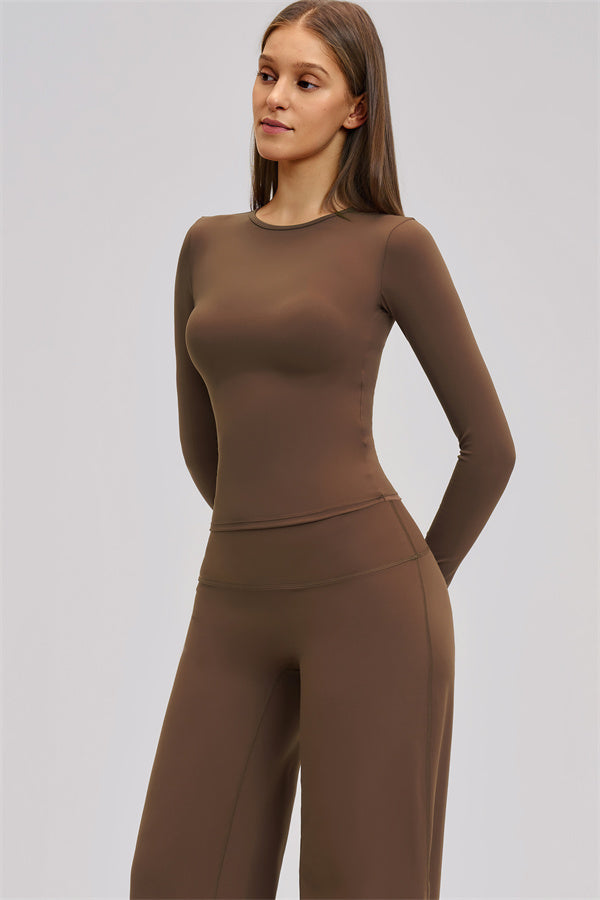 The Dynamic Long Sleeve T-shirt Straight Leg Pants 2-Piece Set
