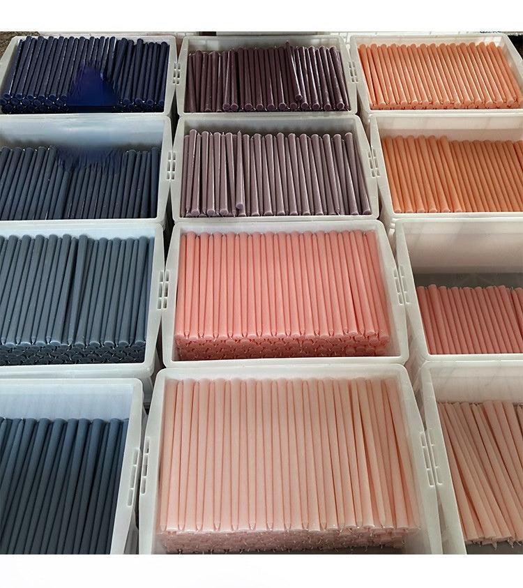 4pc Unscented 12" Candles Colored Long Stick Candle Smokeless Home Wedding Centerpiece Birthday Candle Tall Taper Candles Dripless Unscented Dinner Candle Paraffin Wax Candles
